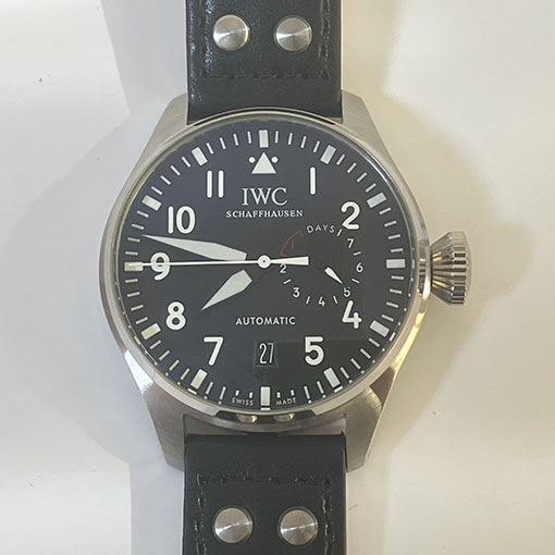 46 MM IWCブランドIW 500912ブラックの文字盤時計